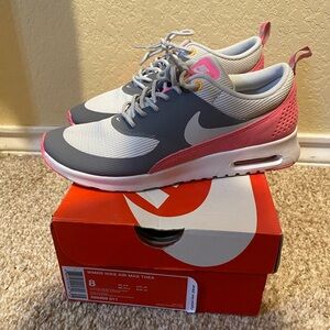 Nike Air Max Thea Gray and Pink Women's Shoes